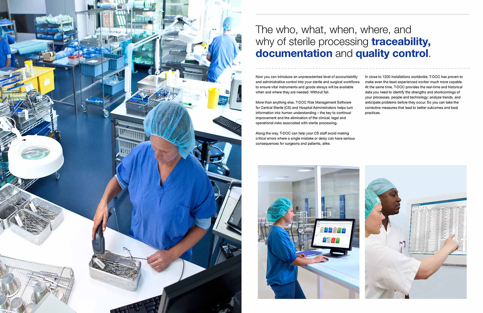 Getinge spread layout | corporate design